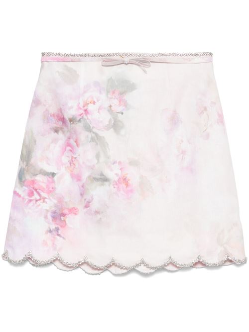 Minigonna smerlata Crush ZIMMERMANN | 2164SR251PINK FLORAL